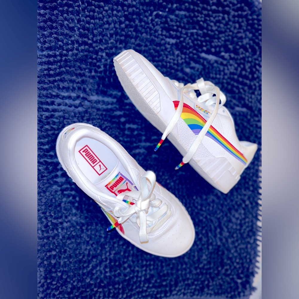 White and Rainbow Pumas